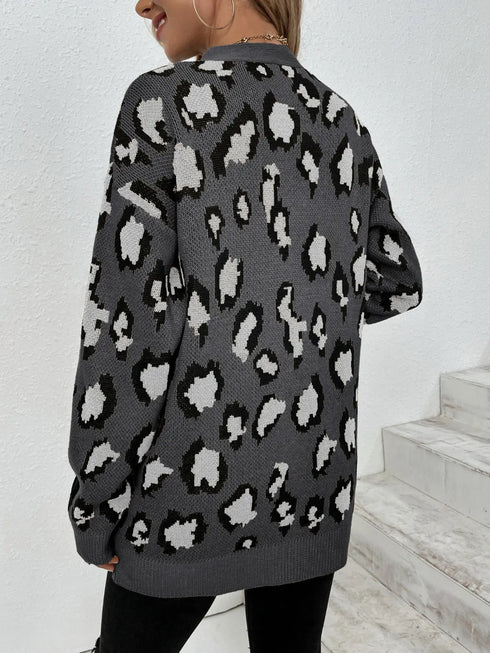 'Ulani' Animal Print Cardigan - Celes Fashion